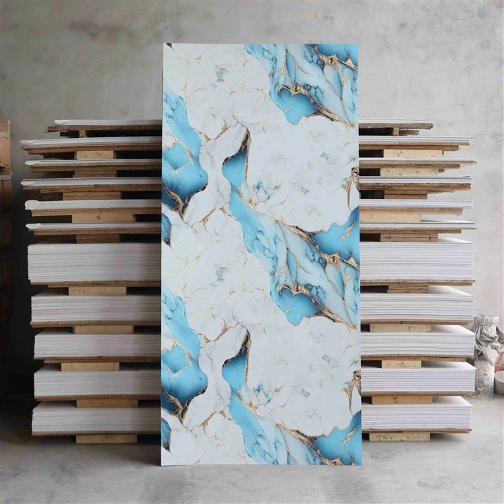 Wall Pvc Marble Panel With B1 Fire Retardent