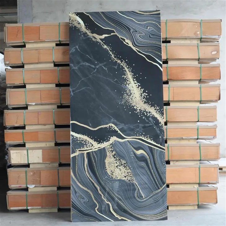 Lembar Marmer Dinding Interior PVC dengan Desain Baru